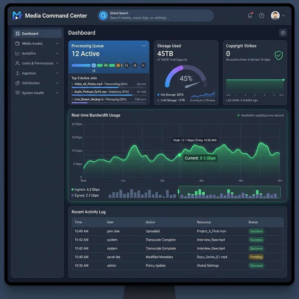 Unified Media Management & Content Processing Platform